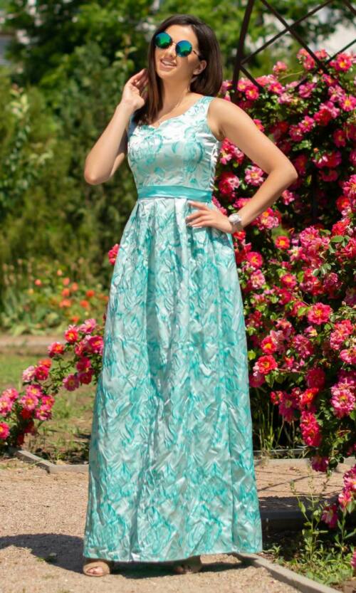 Вечірня сукня 6133e Бірюза