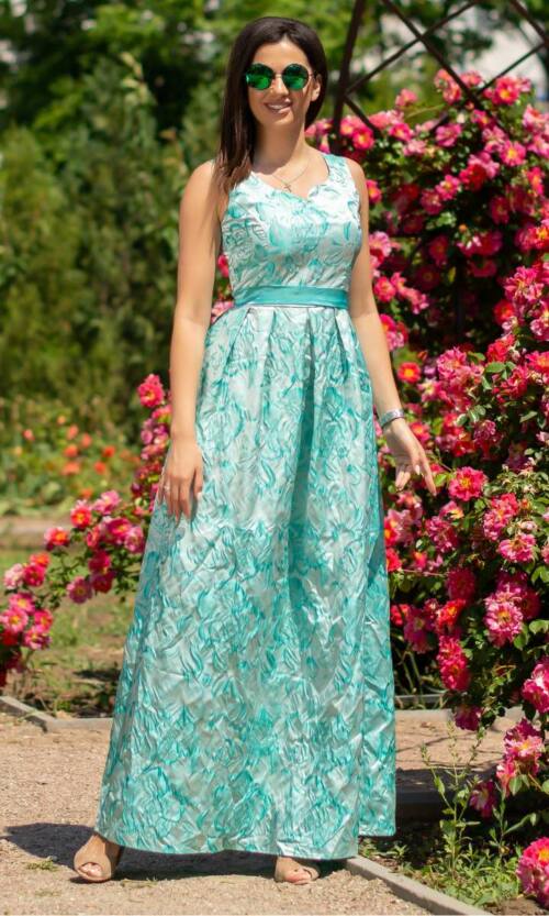 Вечірня сукня 6133e Бірюза