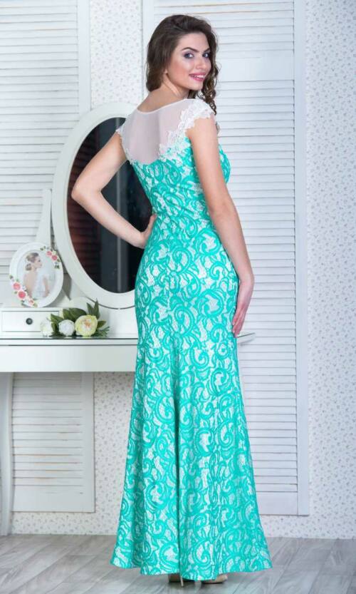 Вечірня сукня 6066e М'ятний