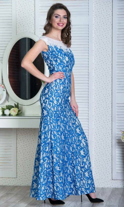 Вечірня сукня 6066e Блакитний
