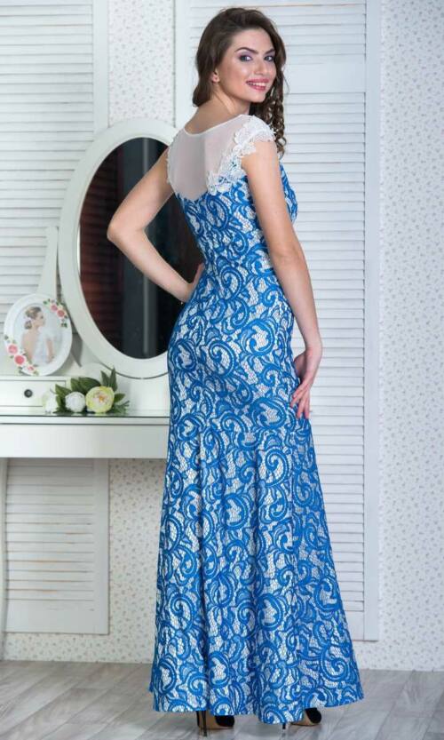 Вечірня сукня 6066e Блакитний