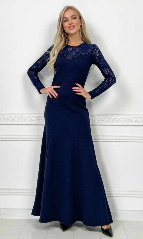 Вечірня сукня 5274e Синій