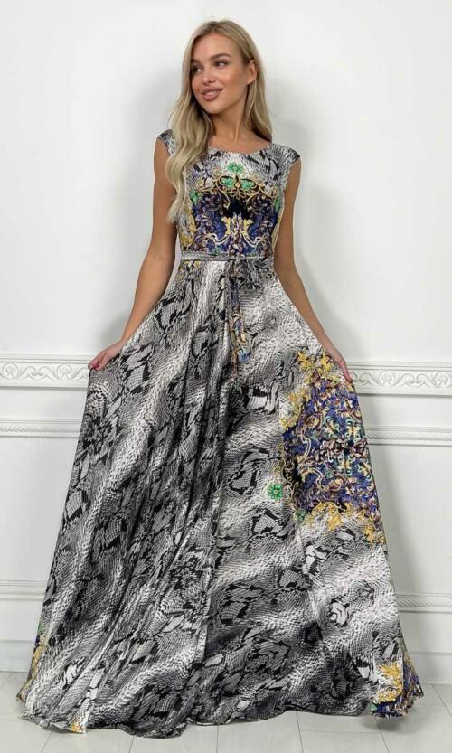 Вечірня сукня 5105e Сірий