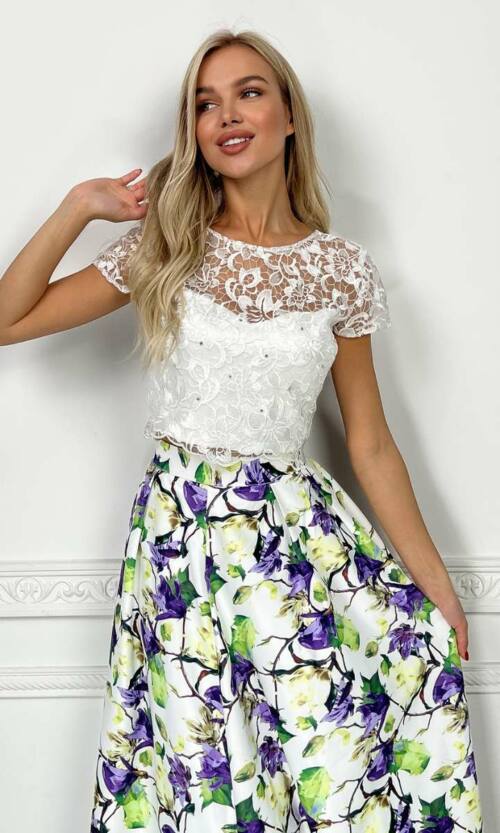 Вечірня сукня 7116e Бузковий