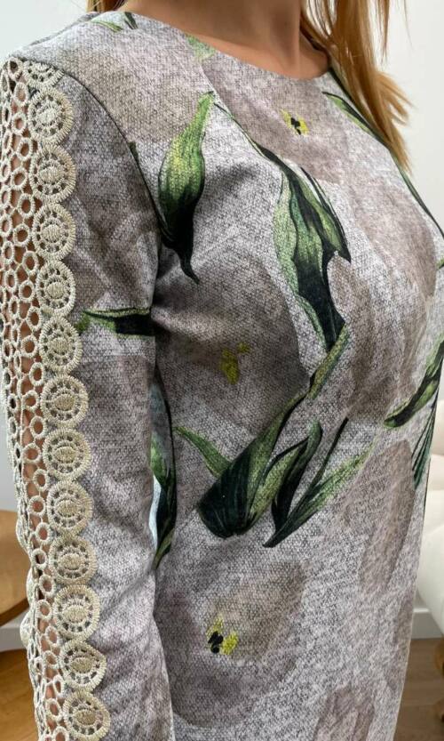 Повсякденне плаття 7243e Сірий