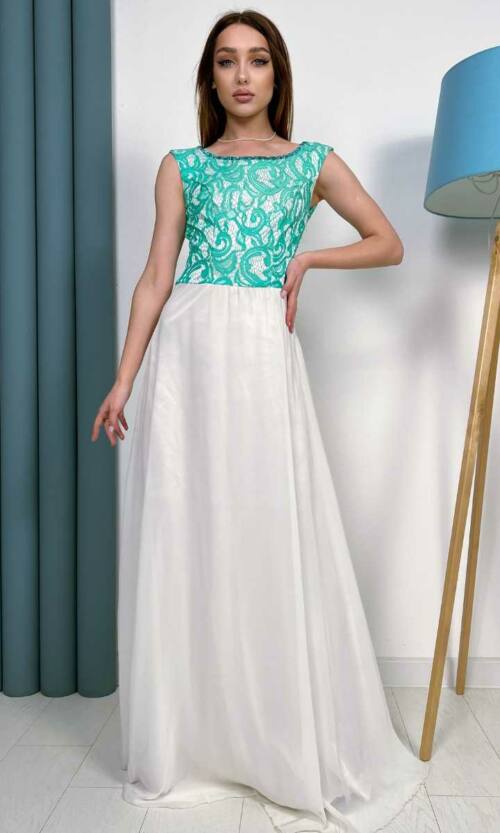 Вечірня сукня 6021e М'ятний