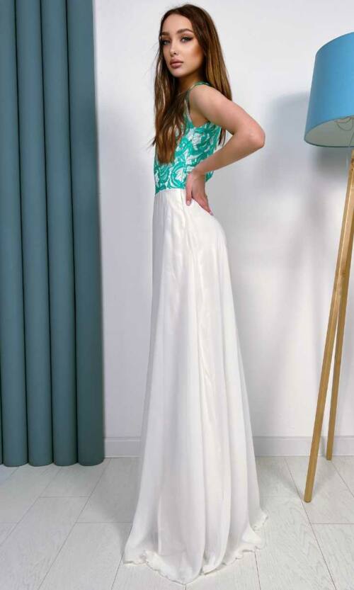 Вечірня сукня 6021e М'ятний