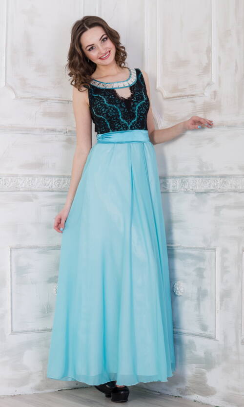 Вечірня сукня 5061e Блакитний