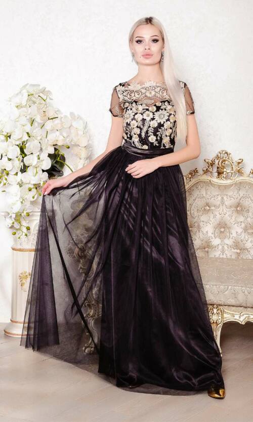 Вечірня сукня 8001e Чорний