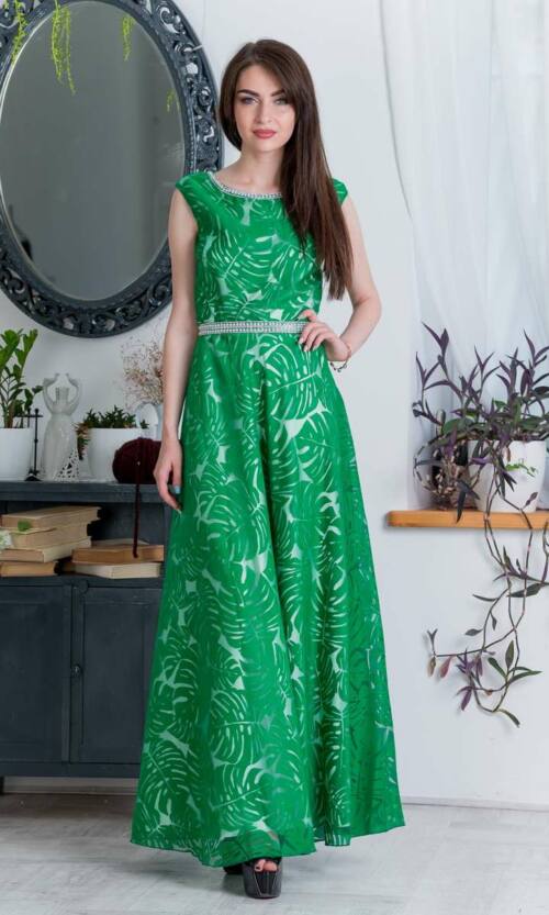 Вечірня сукня 7090e Зелений