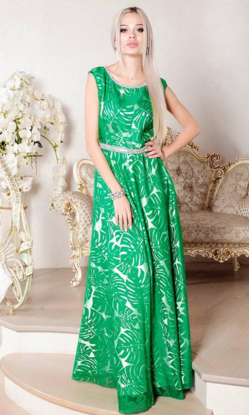 Вечірня сукня 7090e Зелений