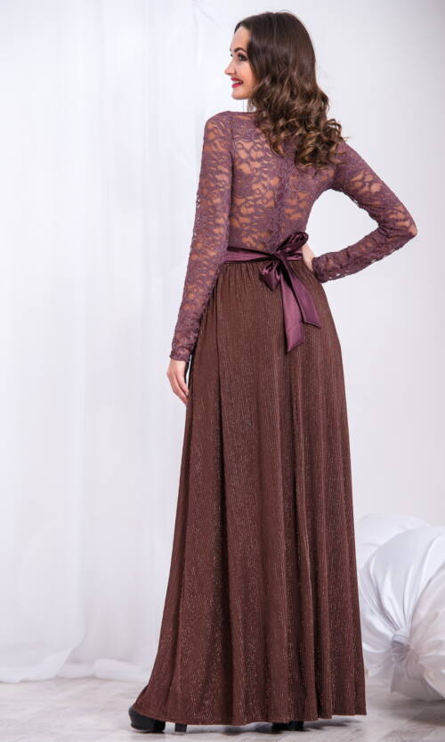 Вечірня сукня 5280e Коричневий