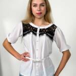Блуза Креп Шифон “Софістика” 4255 Чорна