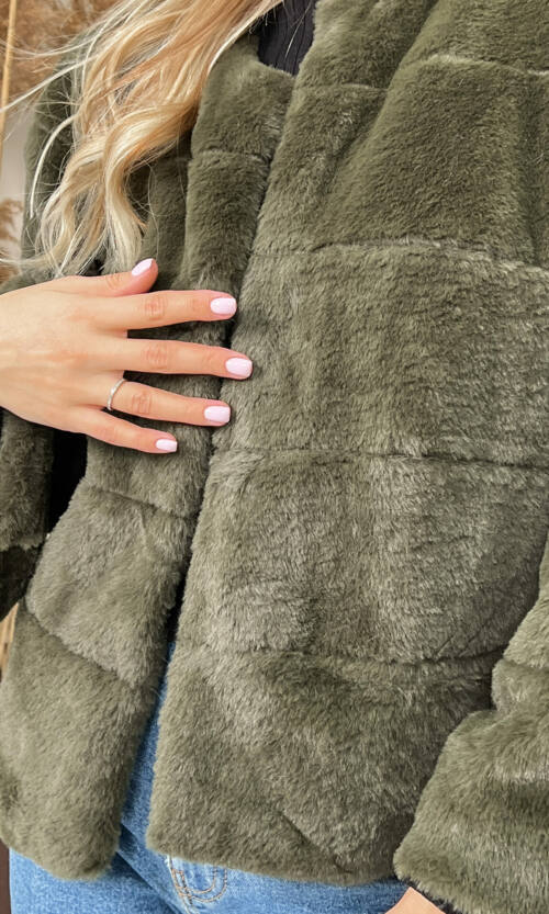 Елегантна Еко Шубка "Мороз" 20200 Хакі