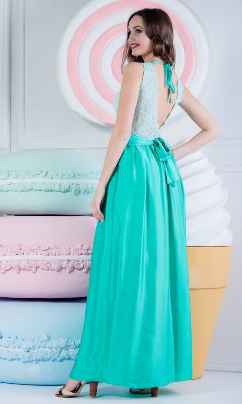 Вечірня сукня 5072e Бірюза