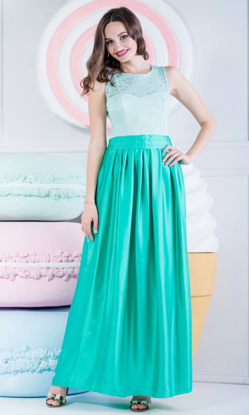 Вечірня сукня 5072e Бірюза