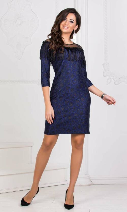 Коктейльне плаття 8185e Синій