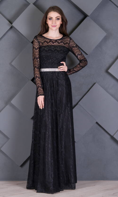 Вечірня сукня 7226e Чорний