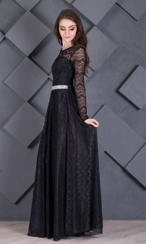 Вечірня сукня 7226e Чорний