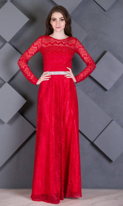 Вечірня сукня 7226e Червоний