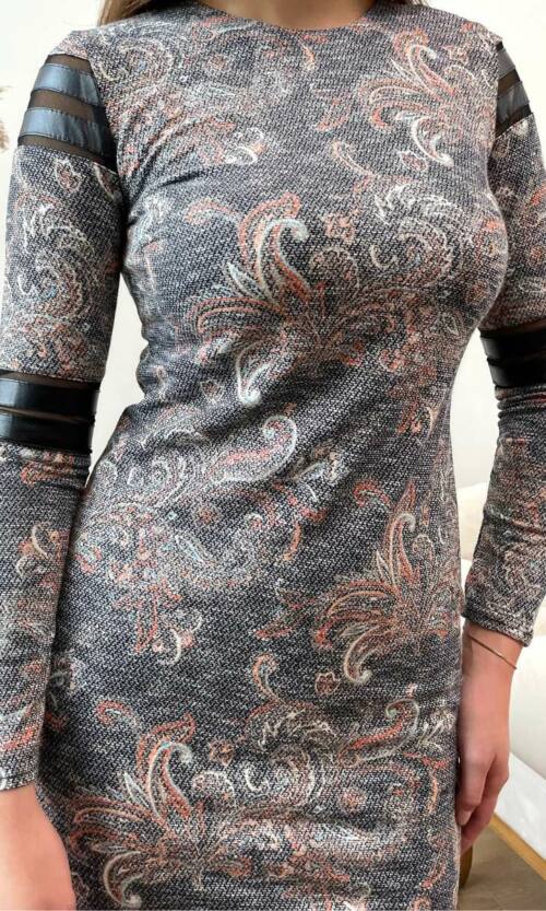 Повсякденне плаття жаккард віскоза 6275 Червоне