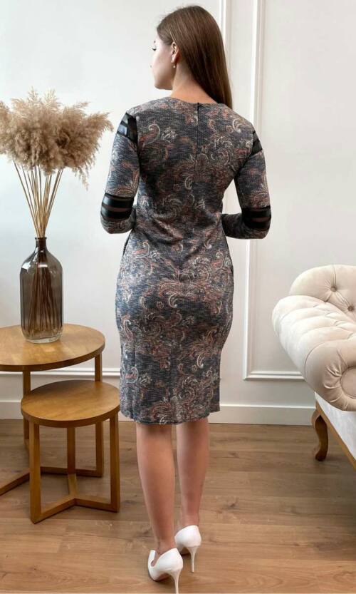 Повсякденне плаття жаккард віскоза 6275 Червоне