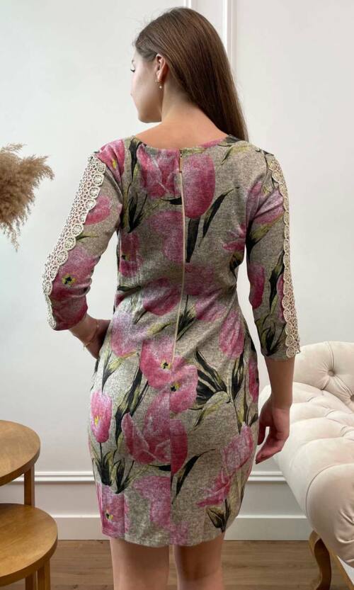 Повсякденне плаття 7243e Рожевий