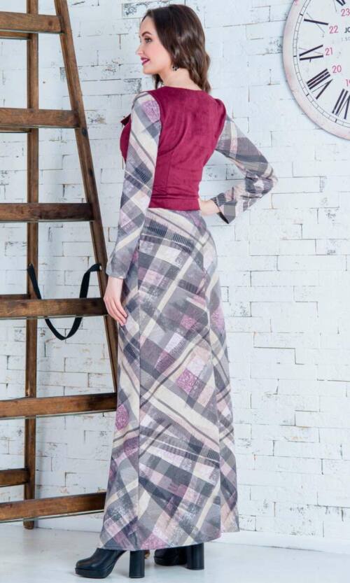 Повсякденне плаття 6254e Бордо