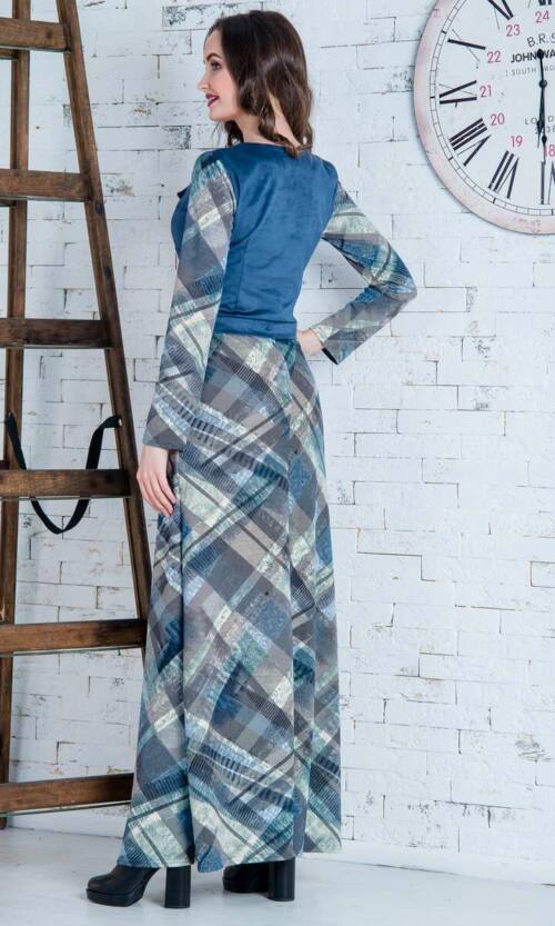 Повсякденне плаття 6254e Синій