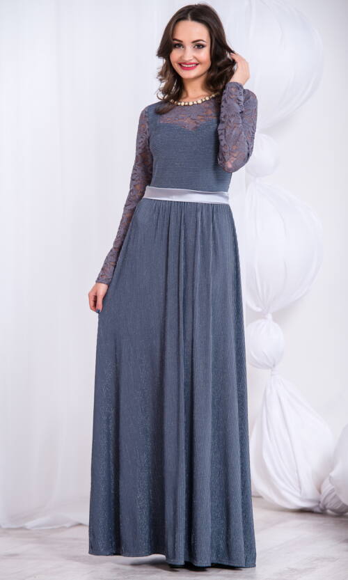 Вечірня сукня 5280e Сірий