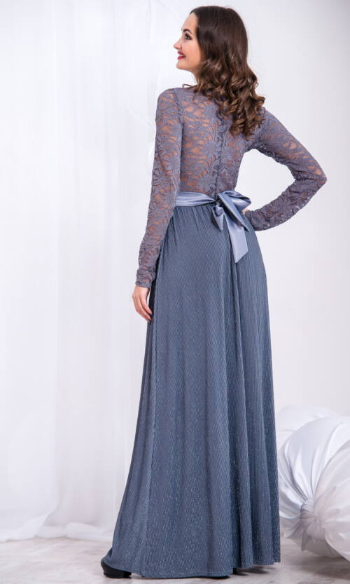 Вечірня сукня 5280e Сірий