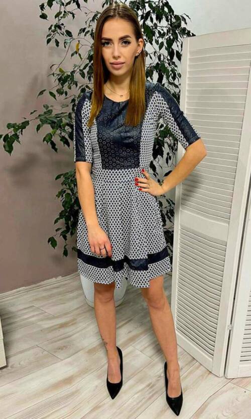 Повсякденне плаття 5023e Синій