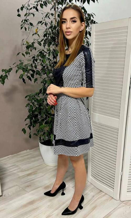 Повсякденне плаття 5023e Синій