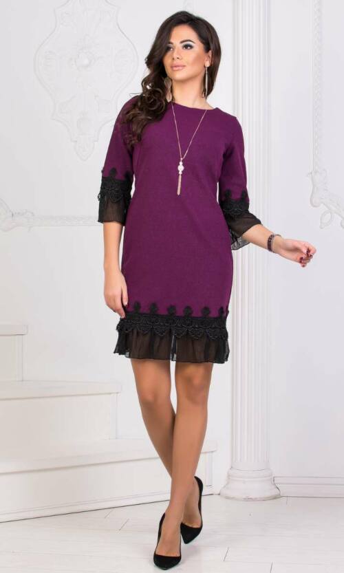 Коктейльне плаття 8187e Сливовий