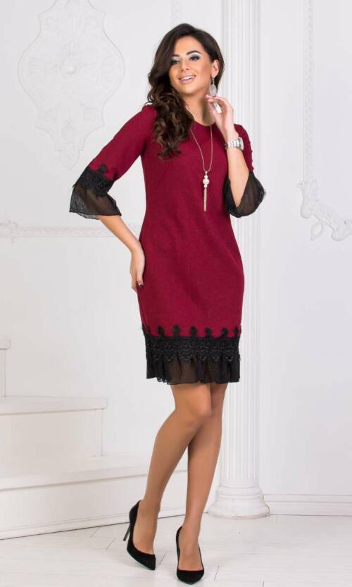 Коктейльне плаття 8187e Бордо