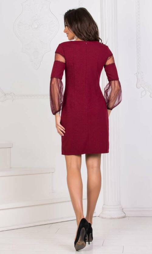 Коктейльне плаття 8175e Бордо