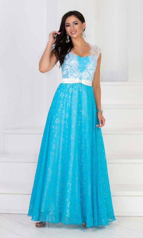Вечірня сукня 6018e Блакитний
