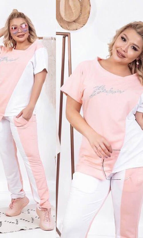 Брючний костюм 7006 Персик