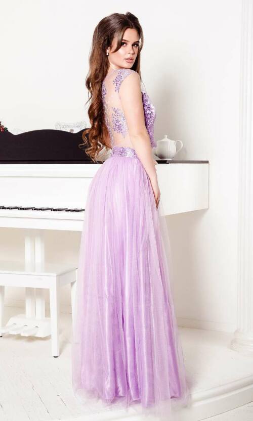 Вечірня сукня 8016e Бузковий