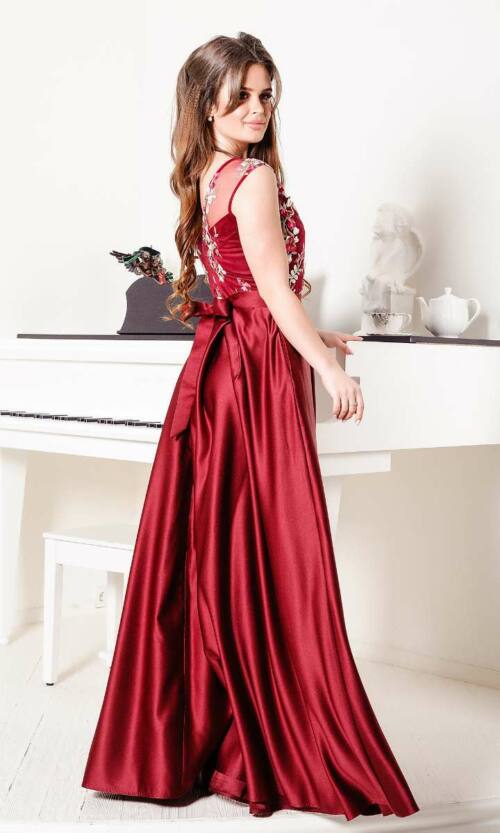 Вечірня сукня 8002e Бордо