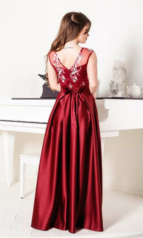 Вечірня сукня 8002e Бордо