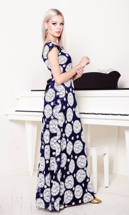 Вечірня сукня 7103e Синій