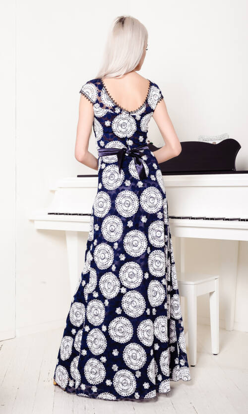 Вечірня сукня 7103e Синій