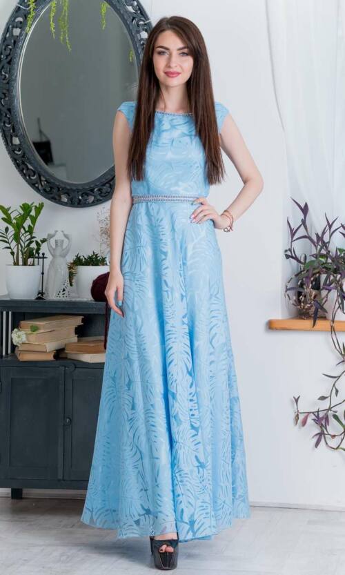 Вечірня сукня 7090e Блакитний