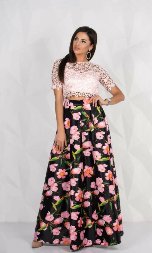 Вечірня сукня 8088e Рожевий