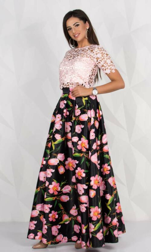 Вечірня сукня 8088e Рожевий