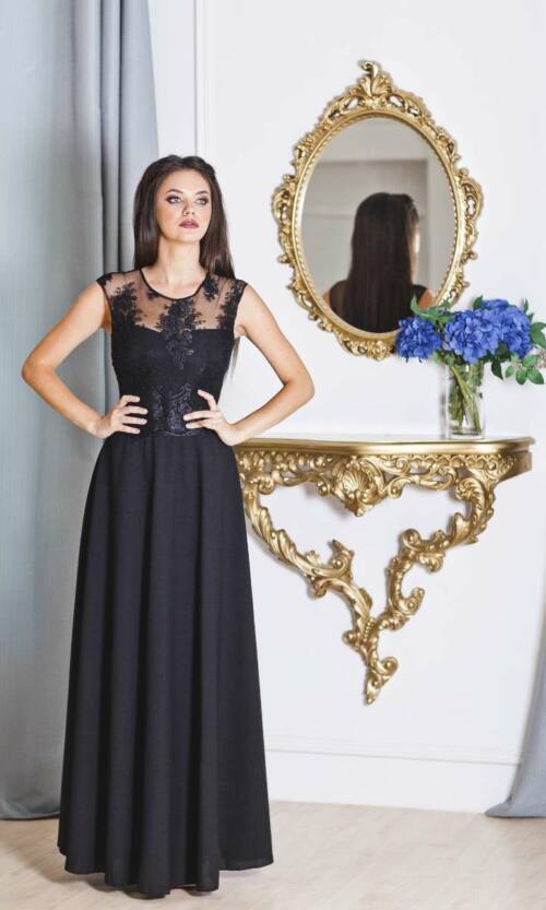 Вечірня сукня 7024e Чорний