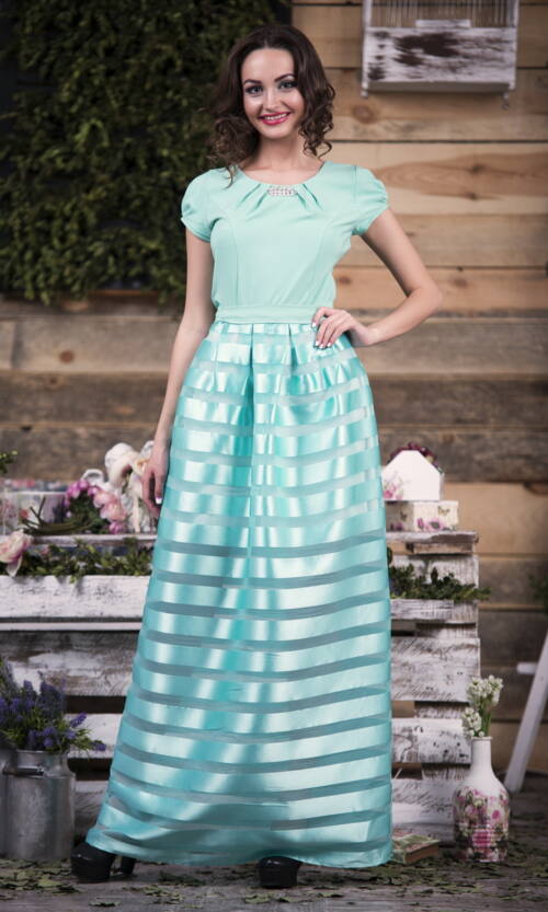 Вечірня сукня 5116e М'ятний