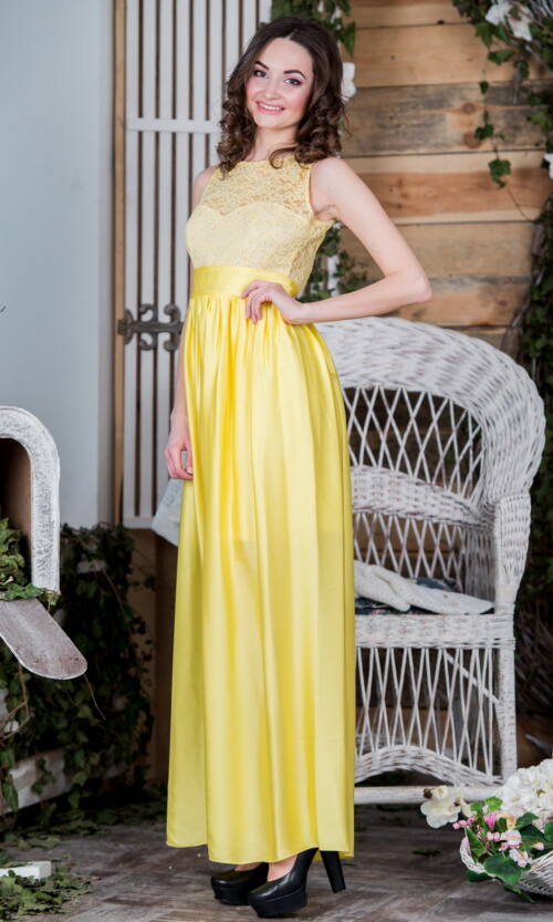Вечірня сукня 5072e Жовтий
