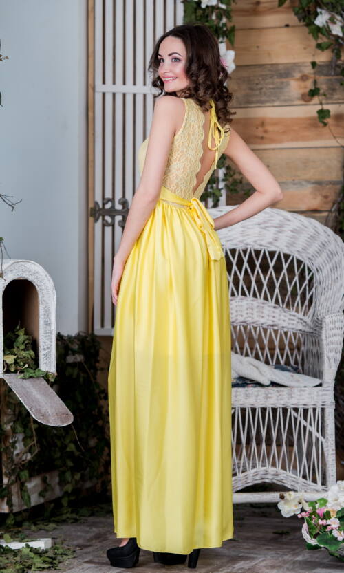 Вечірня сукня 5072e Жовтий